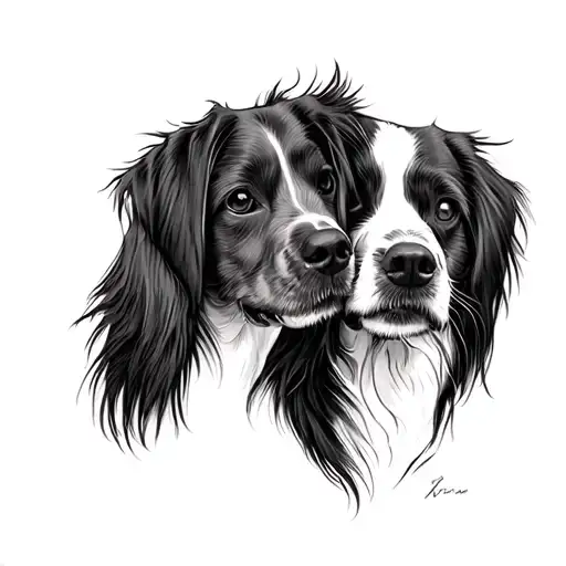 Outline Of Dog Ears Just Two