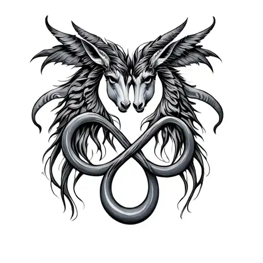 Virgo And Capricorn Sign Infinity Symbol