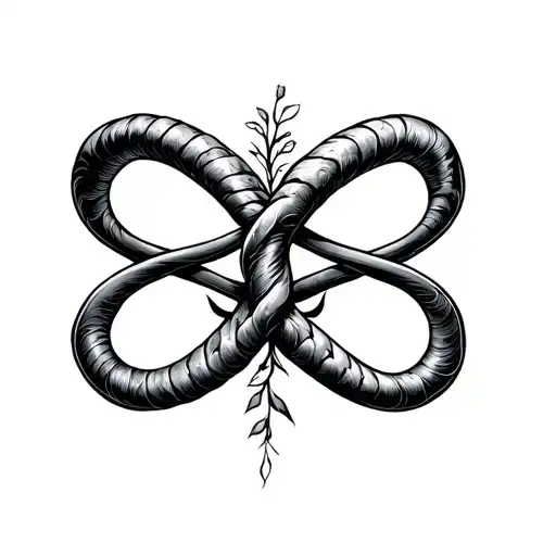 Virgo Capricorn Sign Infinity Symbol Intertwined