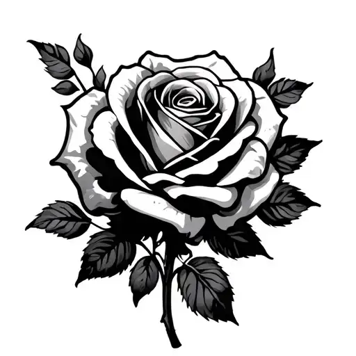 Much Love Broken Hearted Rose