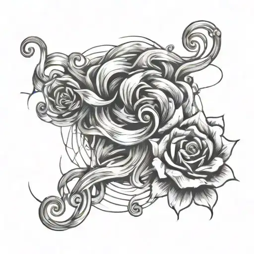 Persevere Through Ups And Downs With Squiggly Line Going Through The Words