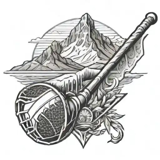 Lacrosse And Mountain Range