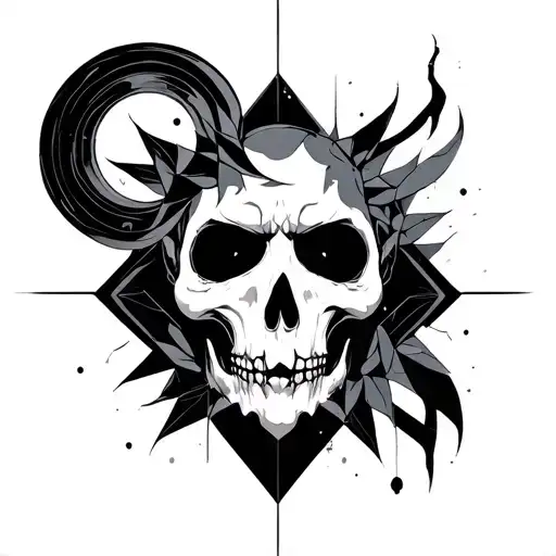 Dark Horror Geometric