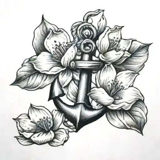 Anchor Ship Magnolia Flower
