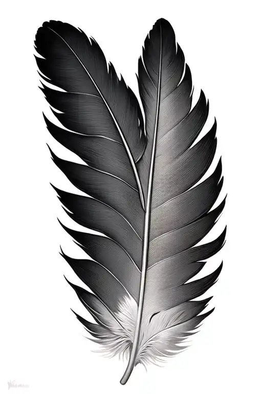 Turkey Feather With Nicholas On The Side Of It