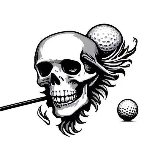 Golfing Skeleton