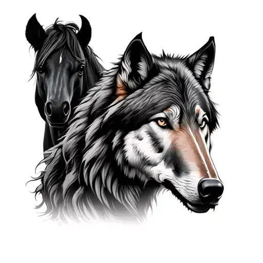 Horse Wolf