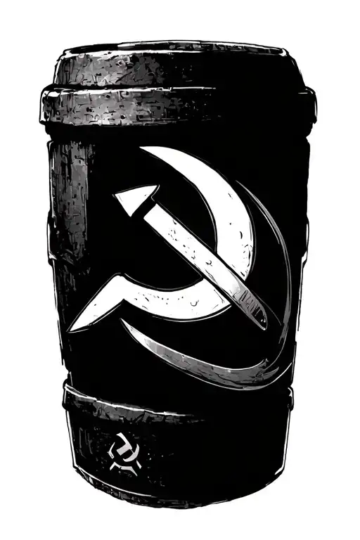 Communism Hammer And Sickle Illuminated