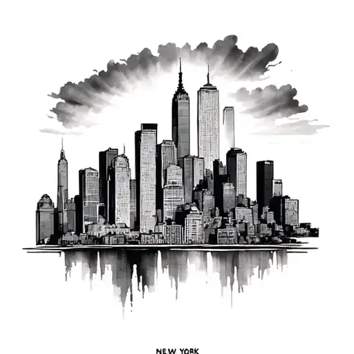 Made In New York City Skyline