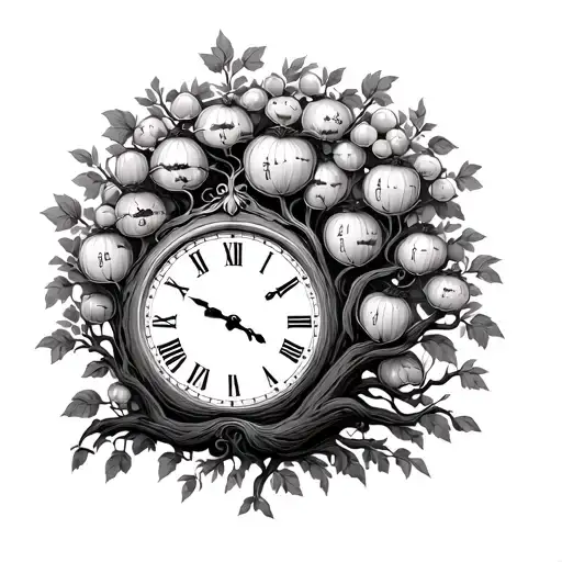 Family Tree And Clock