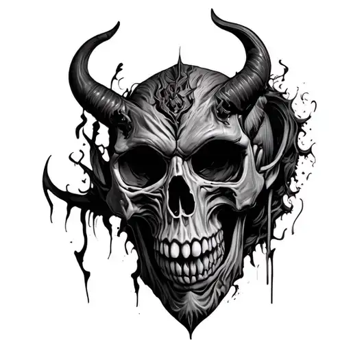 Horror Demon Skull