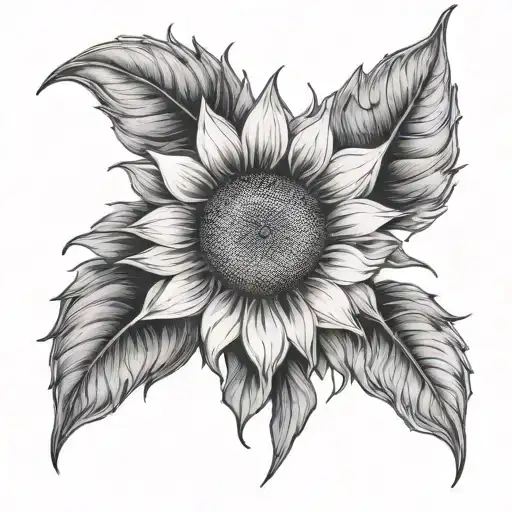 Sunflower And Half Moon