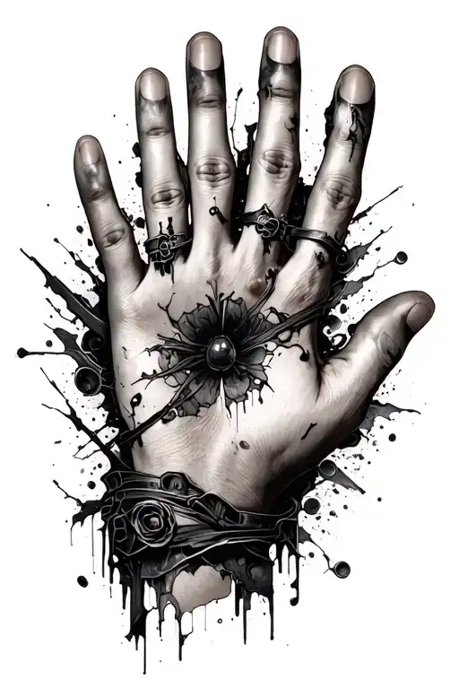 I Want To Write Built From The Wreckage On The Back Of My Hand With Some Small Artistry Design