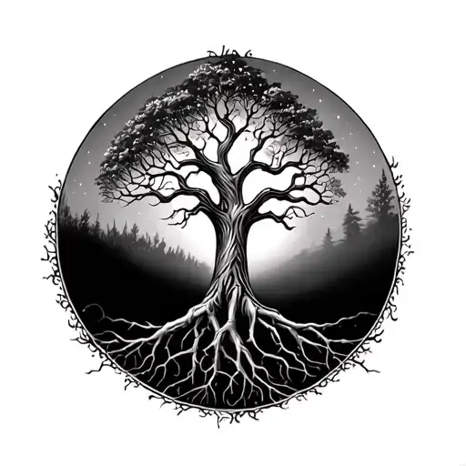 Tree Of Life With Roots