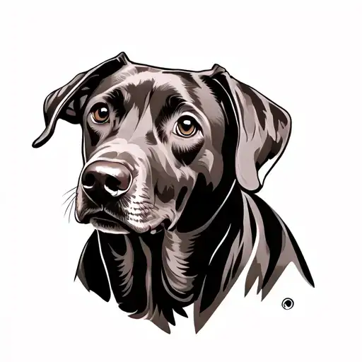 Vizsla Dog Silhouette