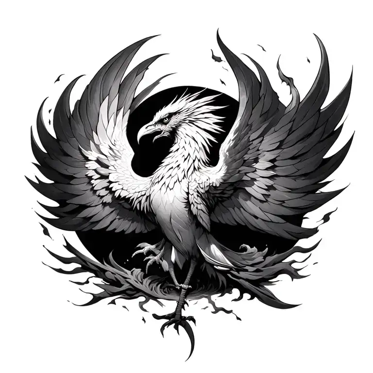 Phoenix Rising From Ashes