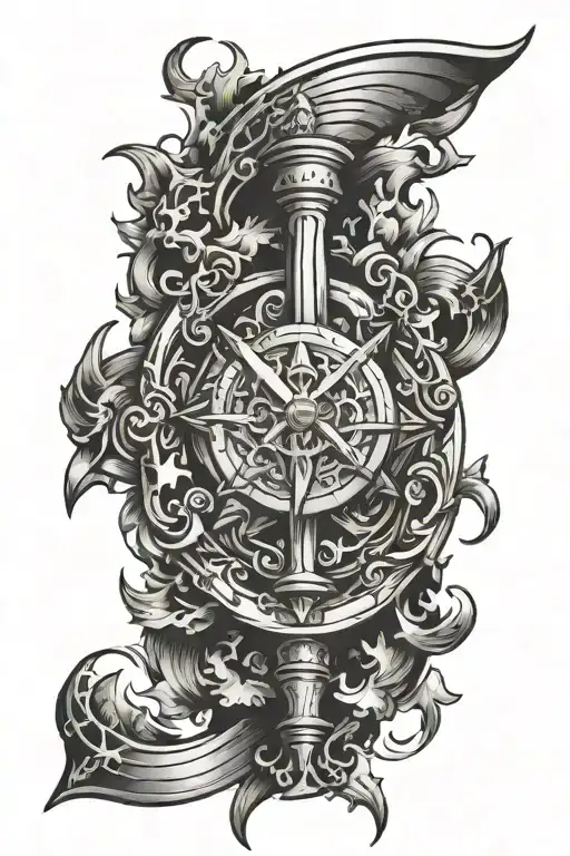 Broken Sword With Details