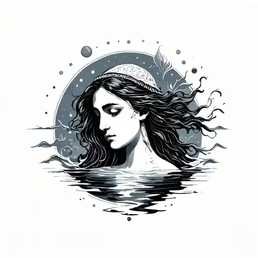 Aquarius Water Bearer Minimalist