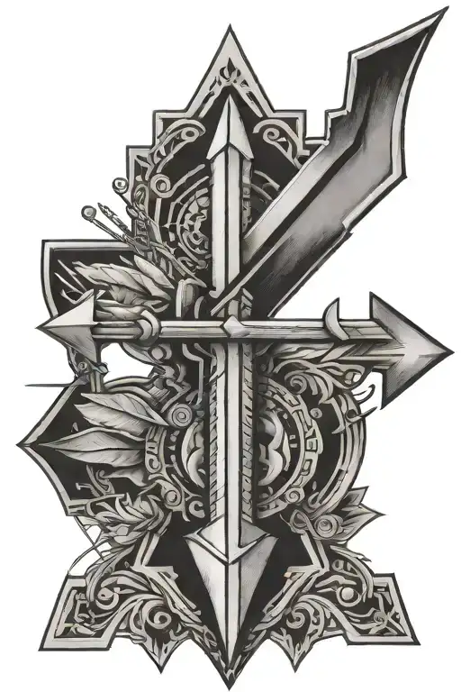 Arrow With 777 Through