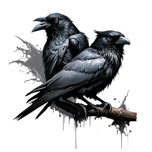 Dream King Morpheus With His Crow