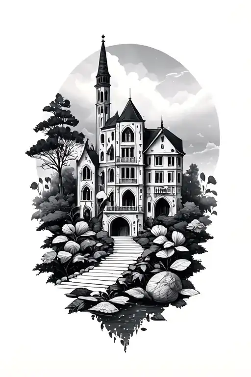 Architecture And Nature Scene