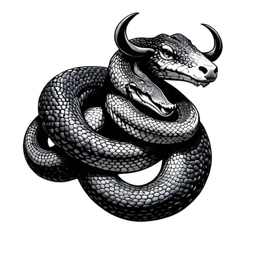 Zodiac Ox Snake Wrapped