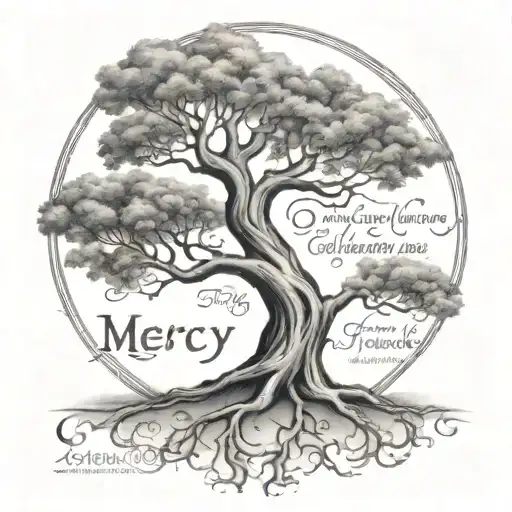 Mercy Tree With Bible Verse Incorporated