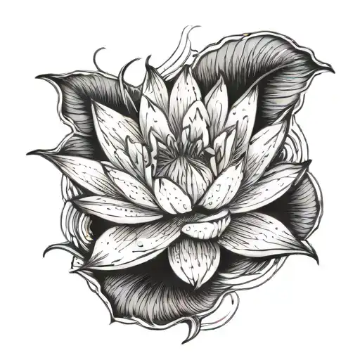 Water Lilly With Thorns