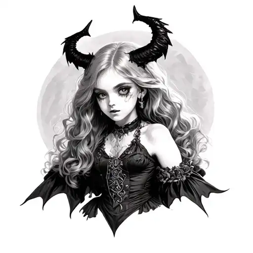 Demon In The Guise Of A Dressed Girl