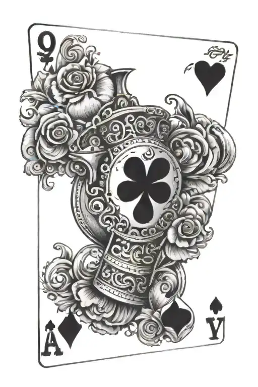 9 Of Hearts And 7 Of Clubs Card