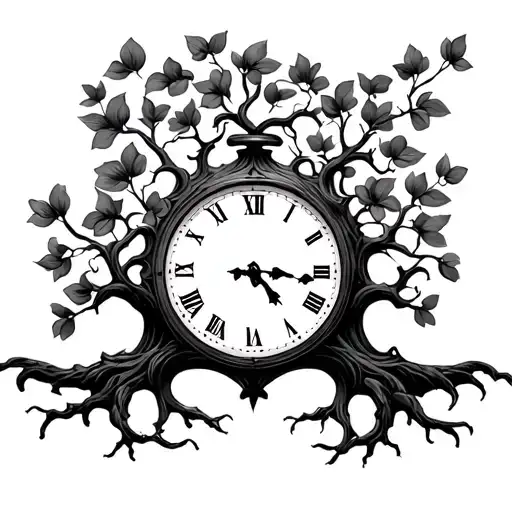 Clock With Family Tree