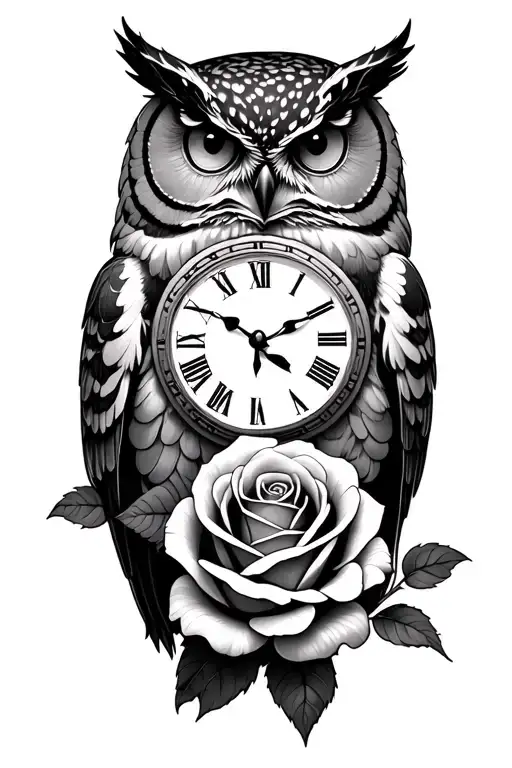 2 Clocks A Owl Amd Rose