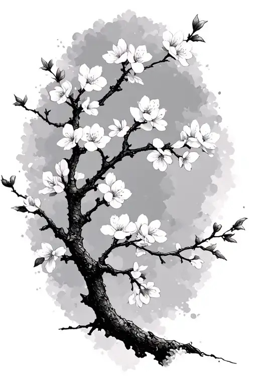 Cherry Blossom Tree Branch