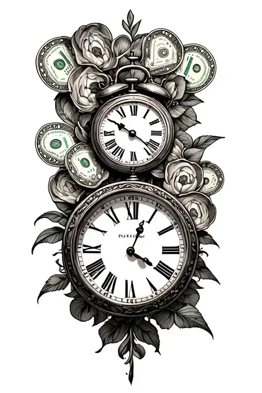 Money With Vintage Clocks