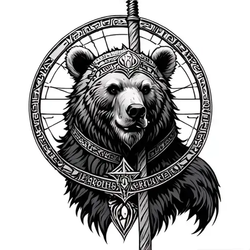 Bear Libra Ortodox Warrior Soldier