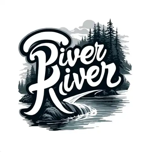 Word River With A River Integrated