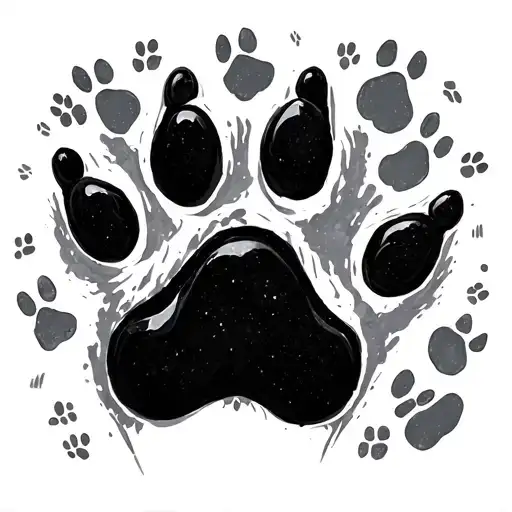 Dog Paw Prints