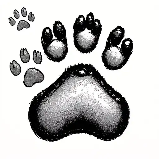 Dog Paw Prints Trail