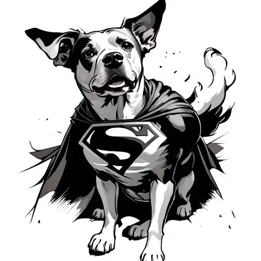 Superman Krypto Dog Playing