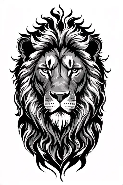 Cross With Lion Head