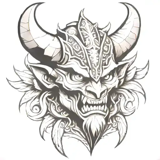 Slavic Neo Traditional Demon