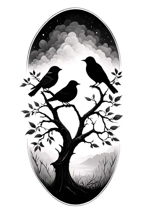 Love Nature Tree Birds