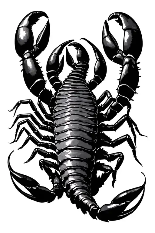 Three Big Scorpions With One Small Scorpion Bunches Together