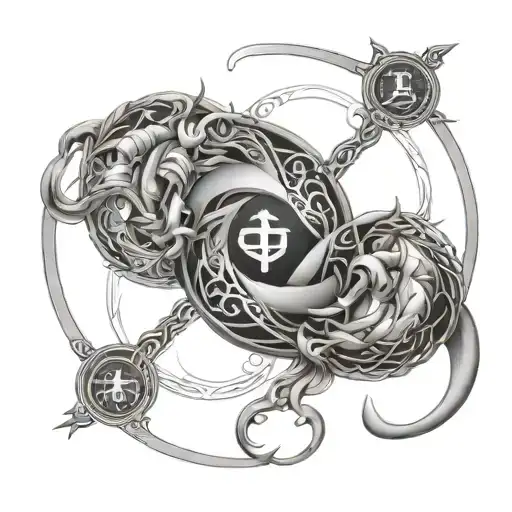 Zodiac Sign Intertwined