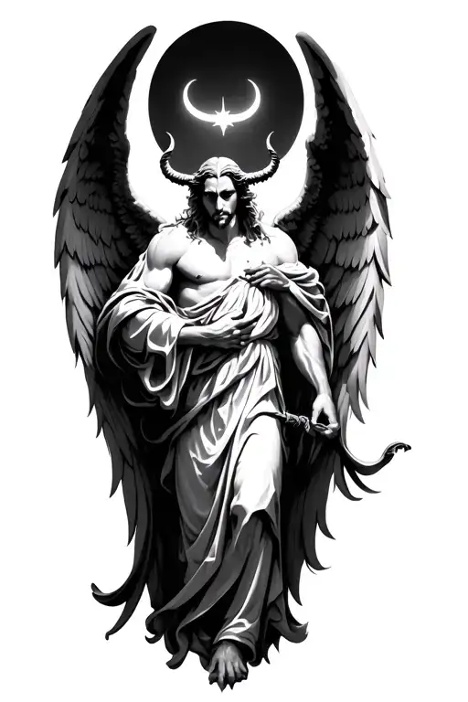 Angel Michael Degeating Satan