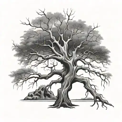 Dead Tree Made Out Of Bones