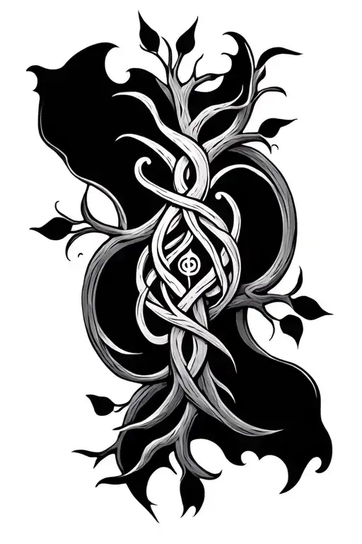 Celtic Tree Of Life Family And Duality Of Life Tree