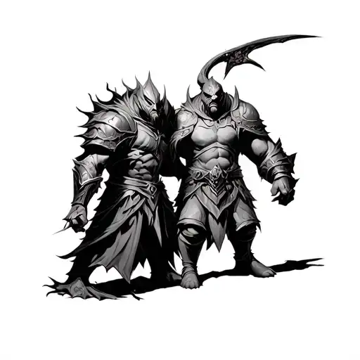 Ornstein And Smough From Dark Souls Reaching