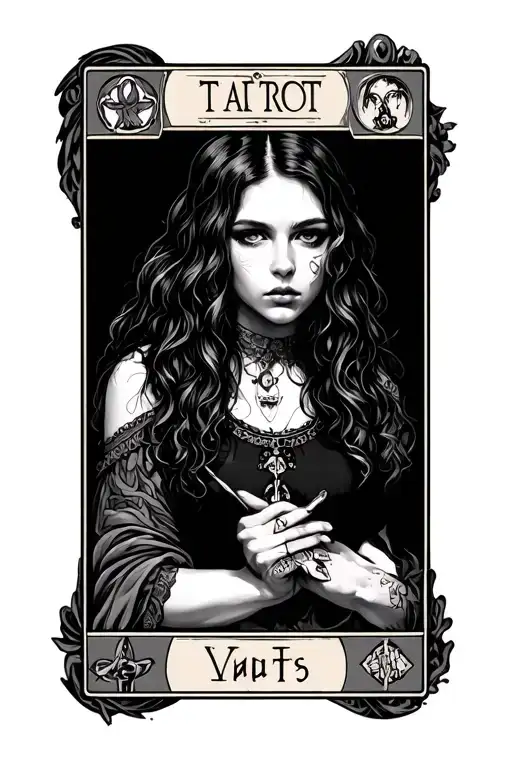 Tarot Card Featuring Girl