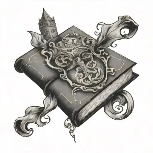 Harry Potter Themed Open Book